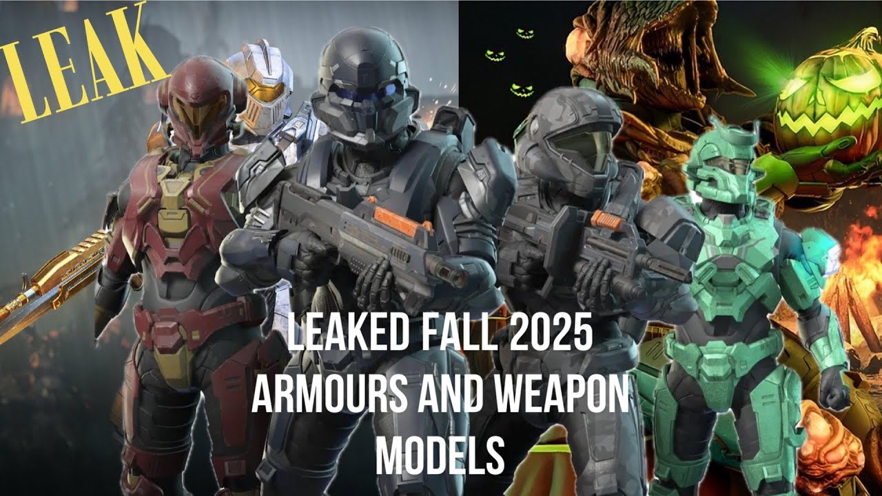 Leaked Armours/Helmets and Weapon Models for Fall 2025 in Halo Infinite