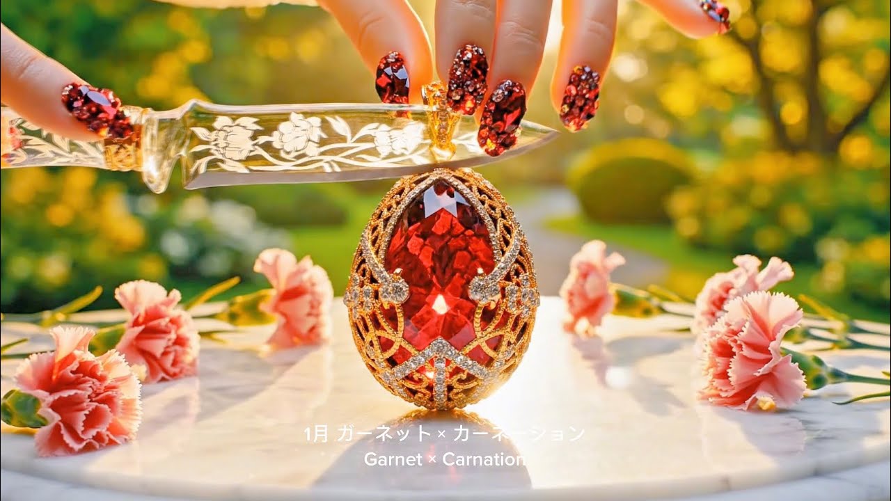 【AI ASMR】没入感たっぷり✨ 誕生石エッグペンダントを切ると？🌸 ガラスナイフカット総集編 🌿💎(Birthstone Egg Pendant Cutting ASMR Compilation)