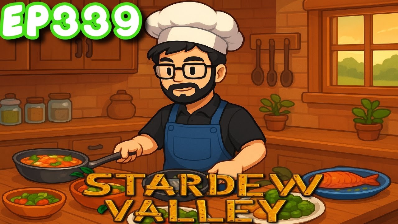 Stardew Valley EP. 339 – Dia de Pesca! 🎣 Fiz Várias Comidas Diferentes na Fazenda