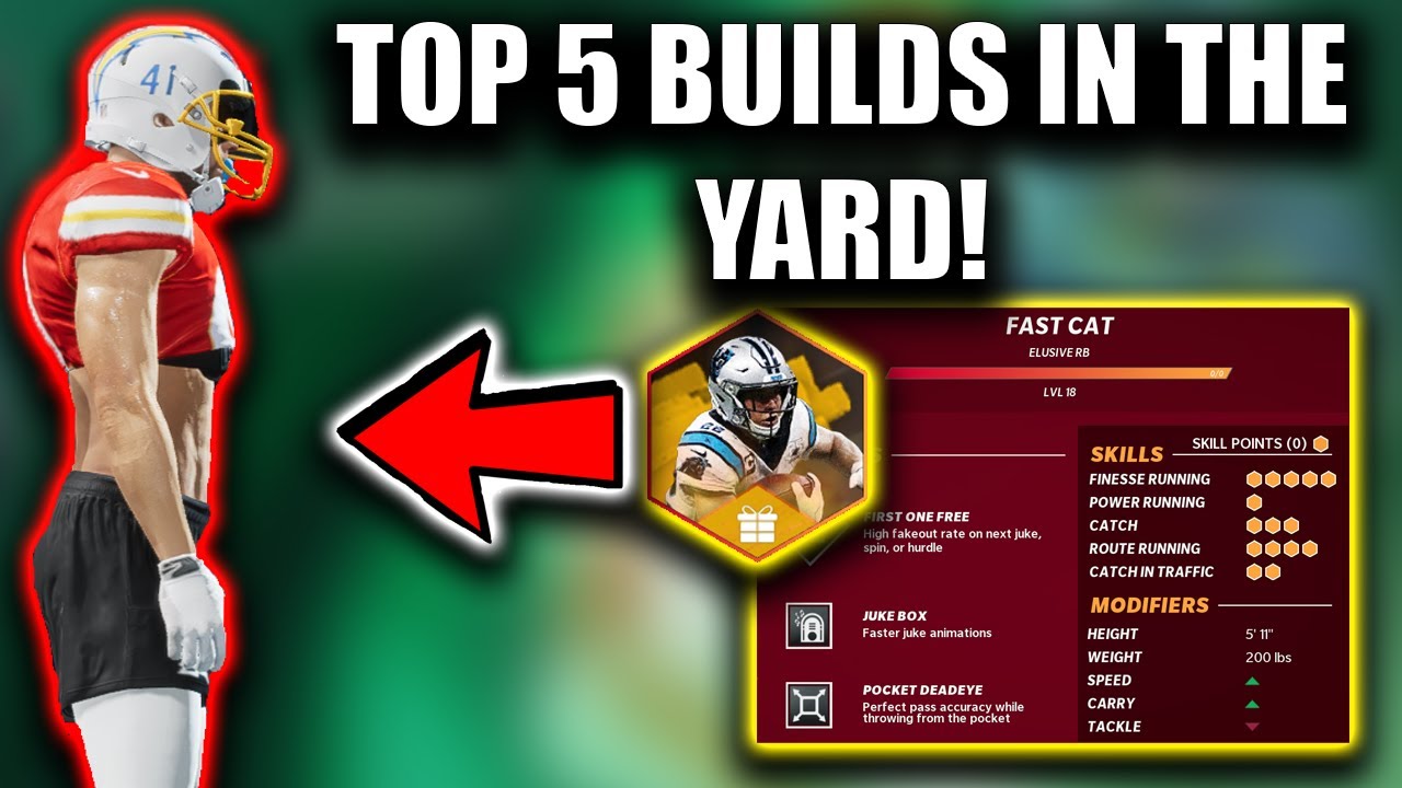 TOP 5 BUILDS IN THE YARD! BEST MADDEN 21 YARD BUILDS!