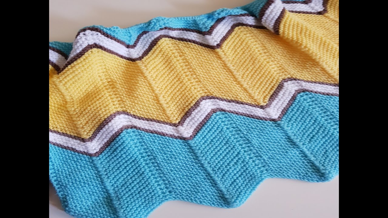 ZİGZAG BEBEK BATTANİYE MODELİ / CHEVRON BLANKET PATTERN