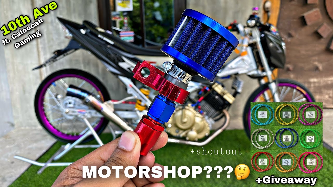 MAGTATAYO NG MOTORSHOP? | Installing Engine Breather Filter | +Giveaway | Raider150 |Andreu Cabagyo