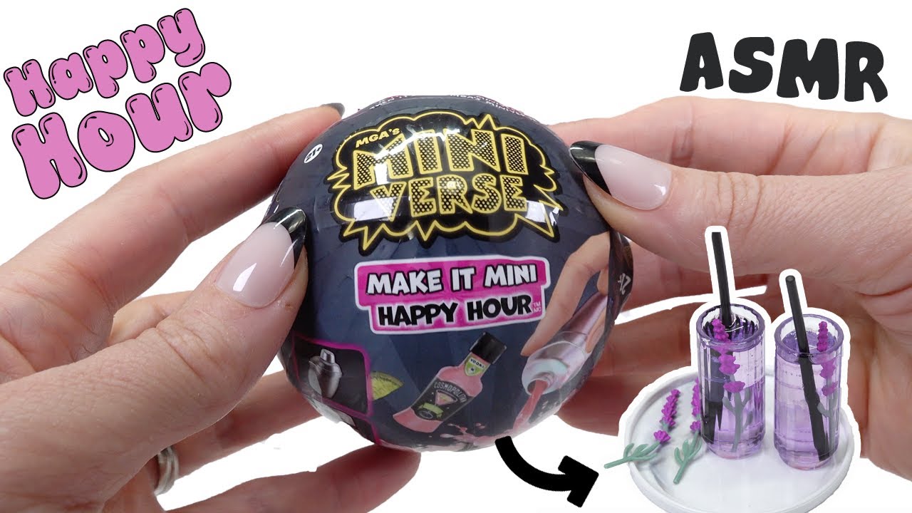 ASMR Miniverse Make It Mini Happy Hour Blind Bag Opening! DIY Resin Craft