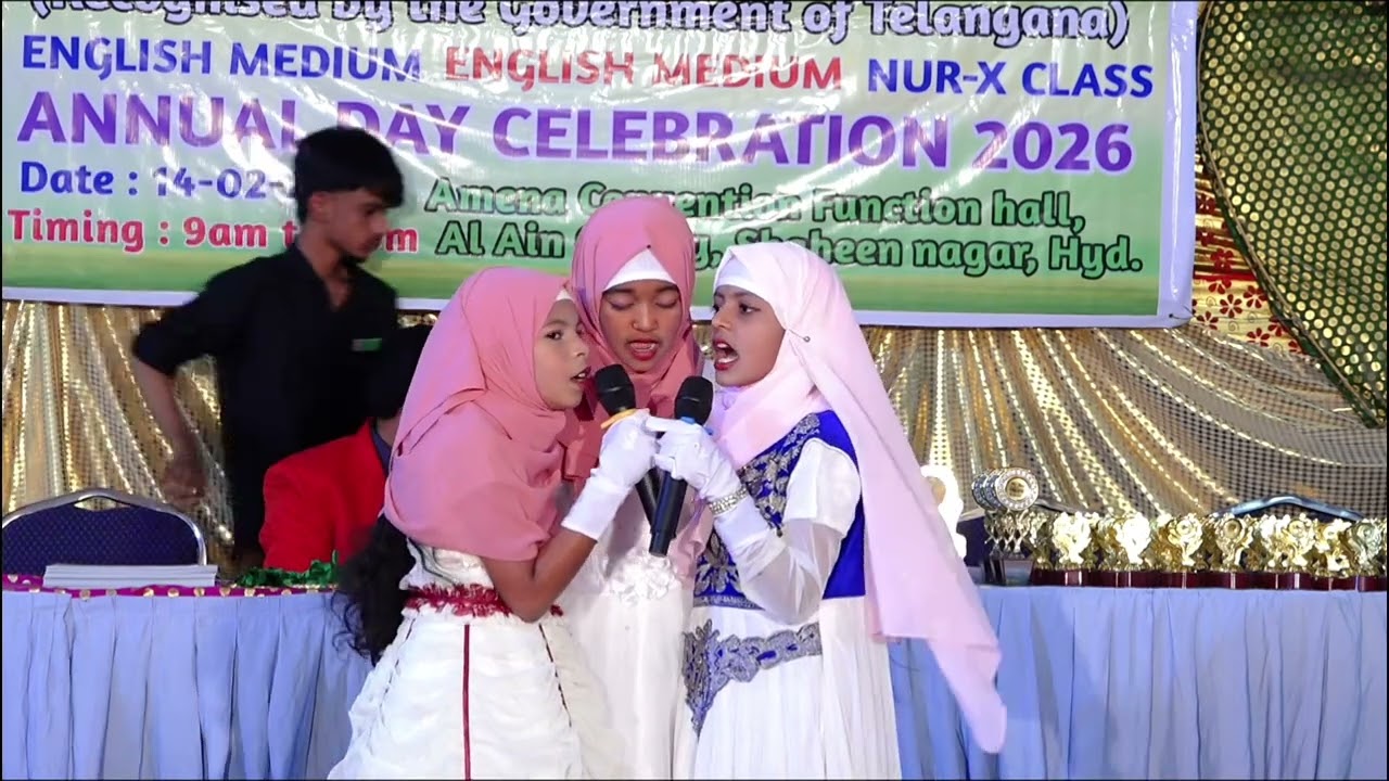 Recitation of Nath by Girls @ Annual Day Celebration of HI-TECH MODERN SCHOOL, Shaheen nagar, Hyd