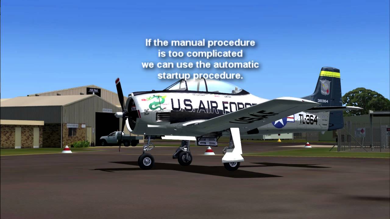 Ants Airplanes T28D Startup