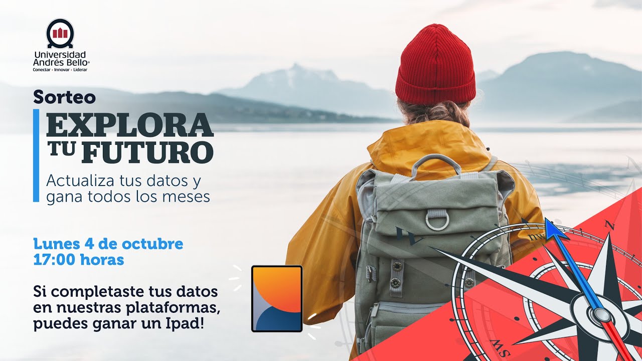 Sorteo Explora UNAB: ¡Actualiza tus datos, participa en actividades y gana!