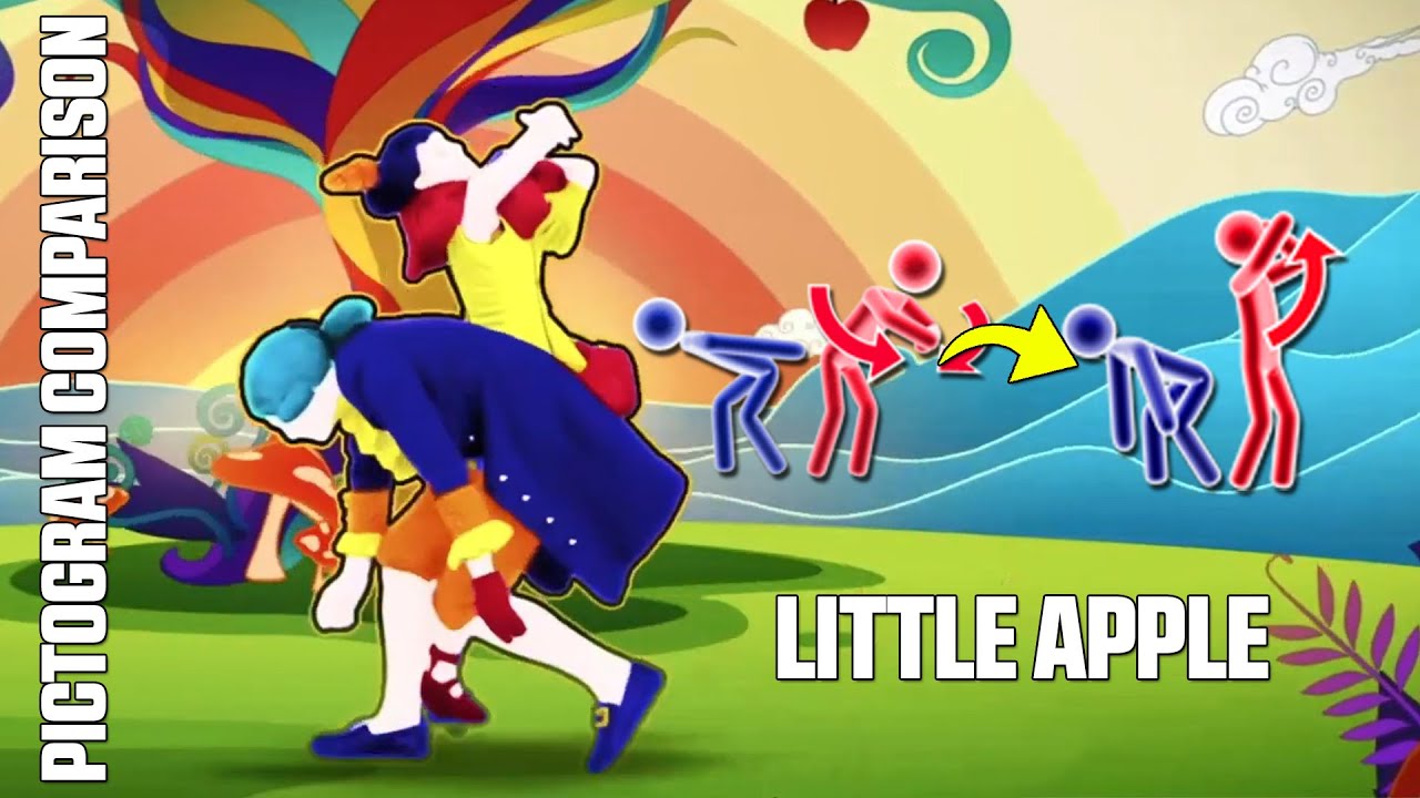 PICTOGRAM COMPARISON - LITTLE APPLE | JUST DANCE 2015 X UNLIMITED [CHINESE EDITIONS]
