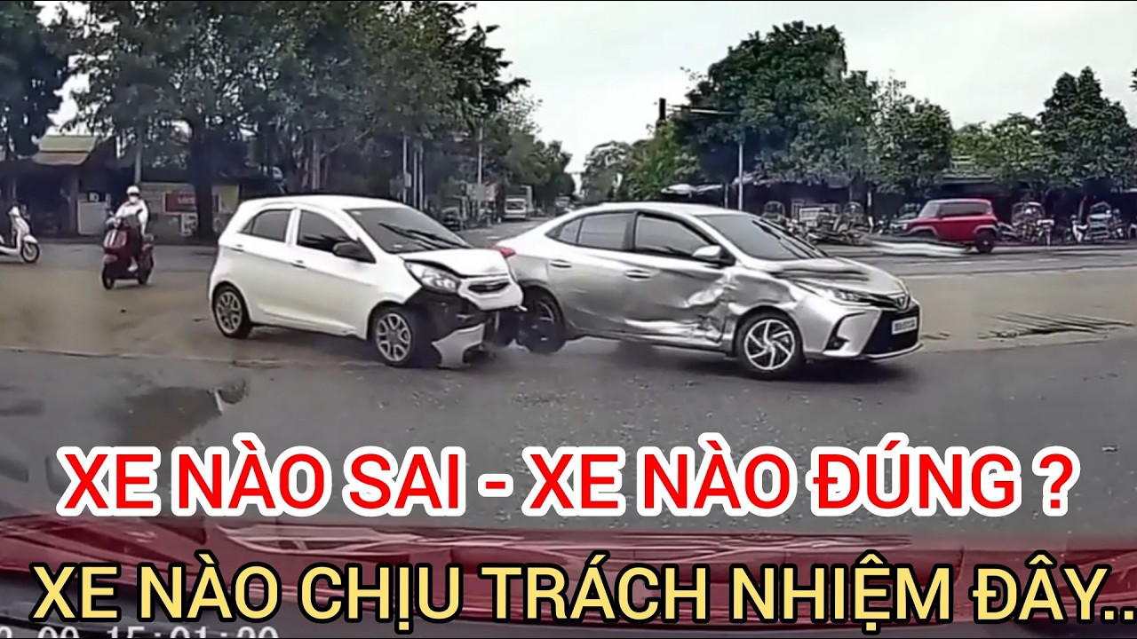 Nếu 2 xe không sai , thì xe nào phải chịu trách nhiệm đây ?