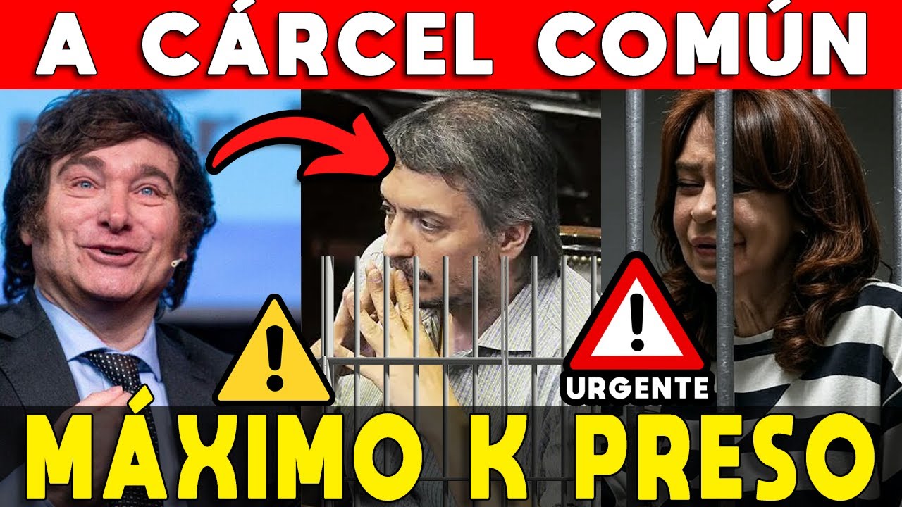 M&Aacute;XIMO KIRCHNER PRESO EN C&Aacute;RCEL COM&Uacute;N 🚨 COLAPSA CRISTINA ⚠️ FILTRARON EL MAYOR TERROR: PIERDE FUEROS