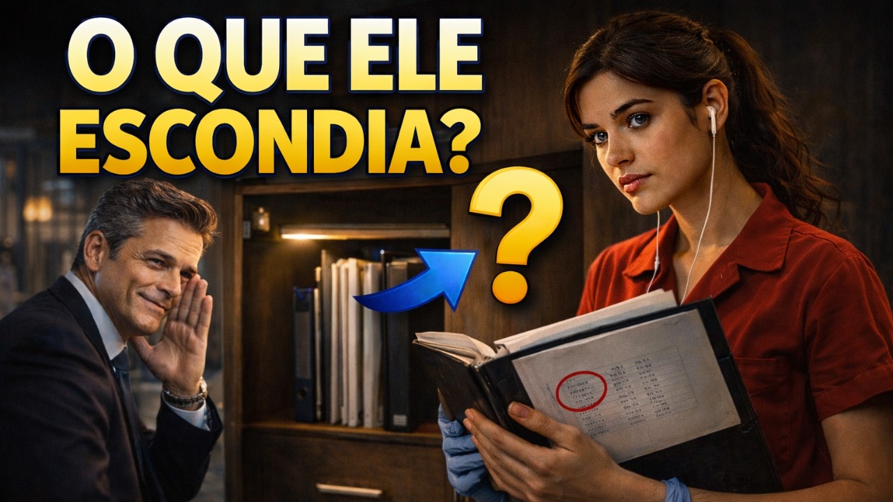ELE ACHOU QUE NINGUÉM ENTENDERIA OS NÚMEROS… MAS NÃO SABIA O QUE A FAXINEIRA FAZIA À NOITE