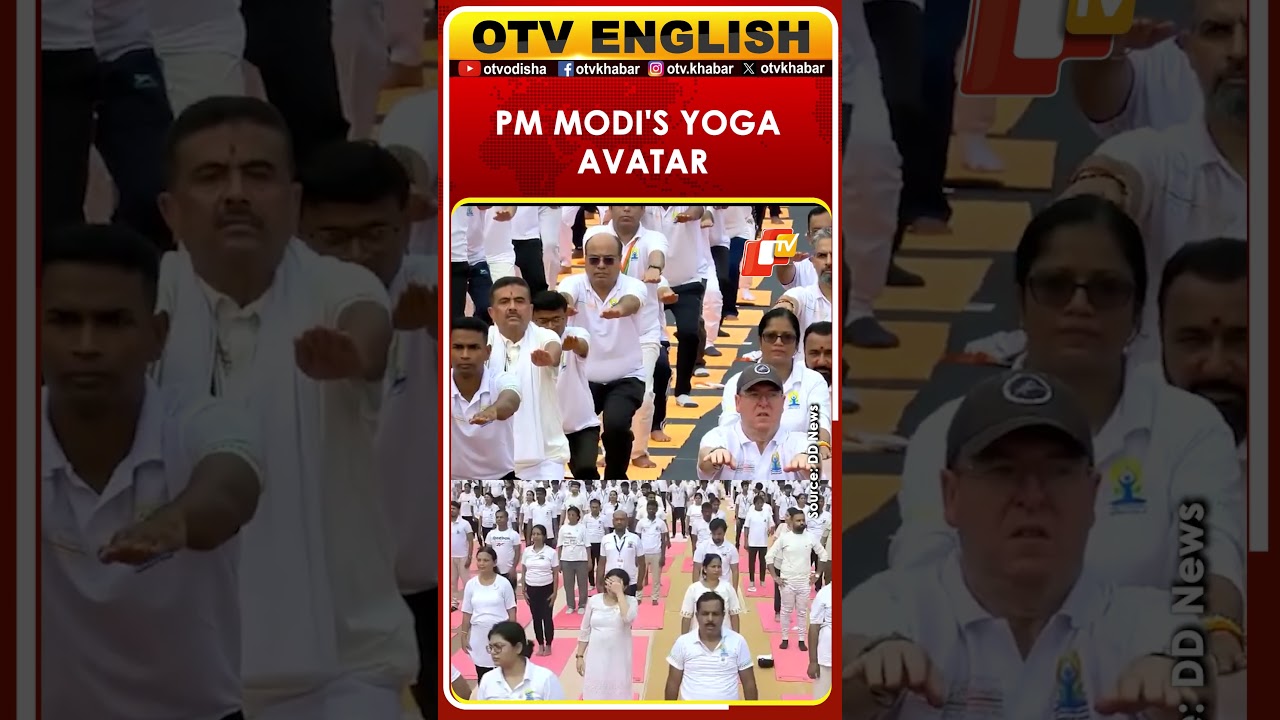 PM Modi Performs Yoga On The Theme 'Yoga For Healthy Ageing'