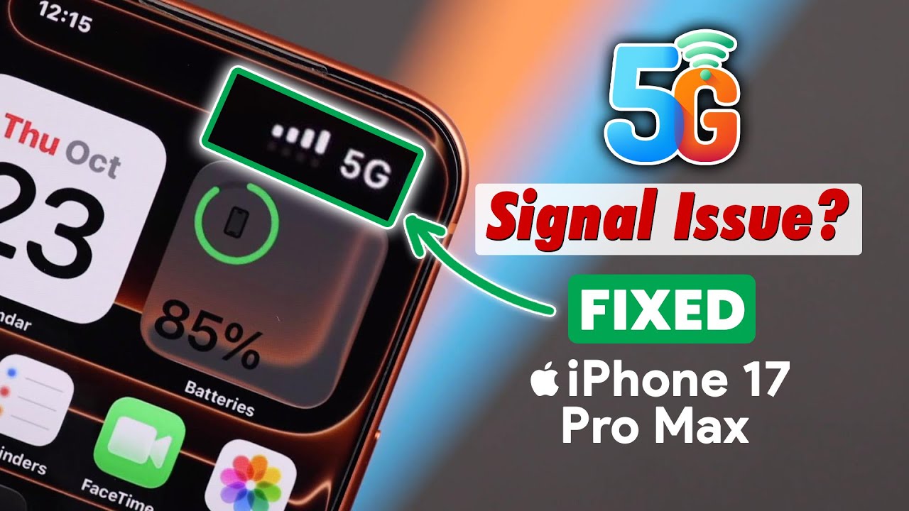 Проблема с iPhone 17 Pro Max 5G? Как исправить отсутствие сигнала 5G!