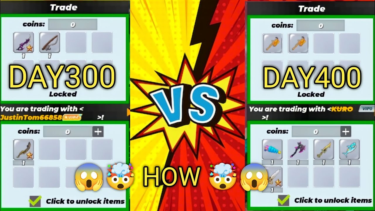 DAY300 VS DAY400 SWORD TO G GAT 🥵