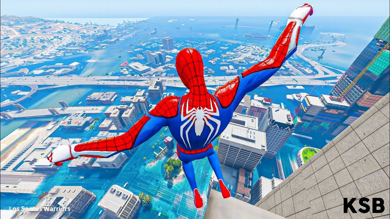 GTA 5 Ragdolls SPIDERMAN Jumps/Fails (Euphoria Physics) #9