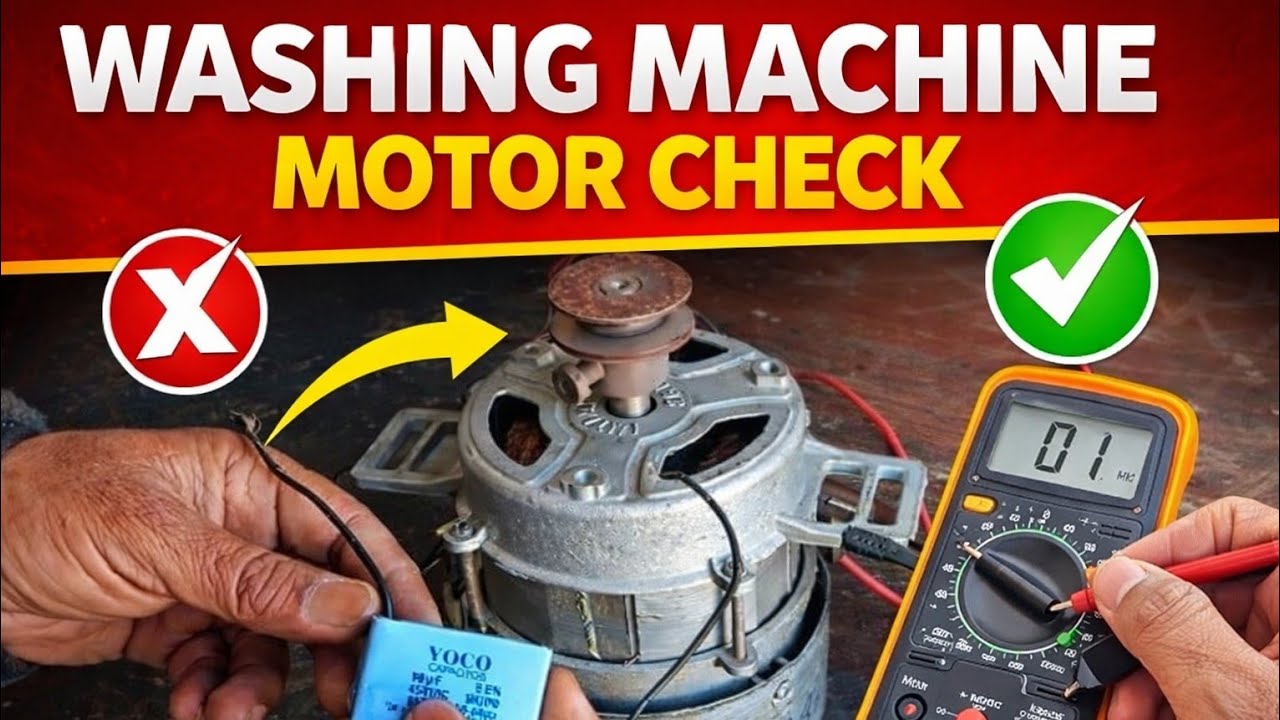 how to check washing motor direct/ washing motor ko direct Chala kar check Karen at Hindi in Urdu 