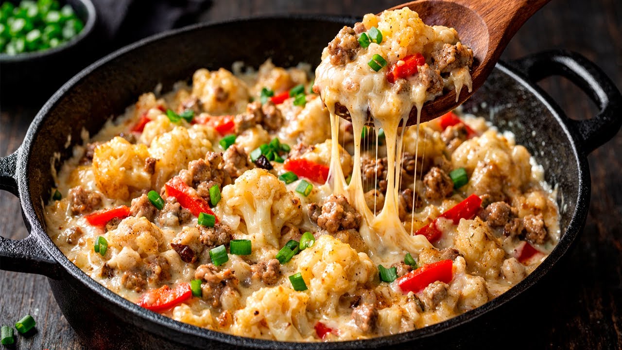 Этот простой ужин, приготовленный на сковороде, невероятно вкусный.