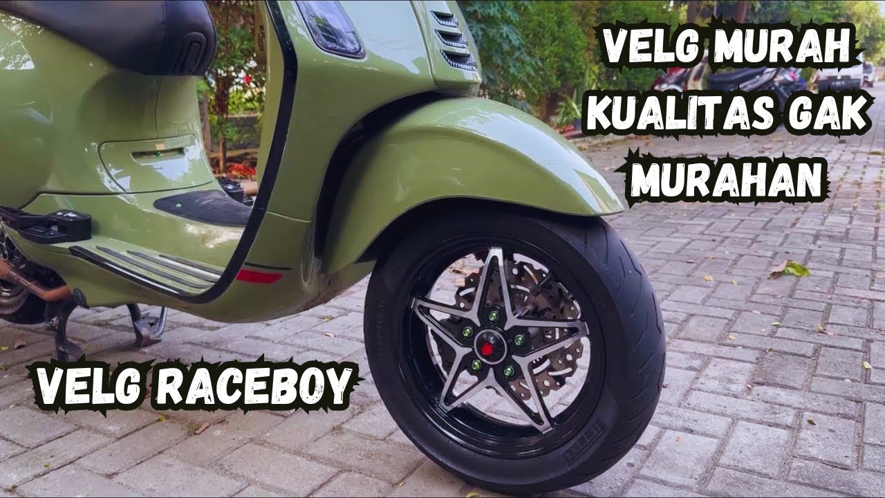 GANTI VELG YANG LAGI VIRAL (VELG RACEBOY) | VESPA SPRINT 150 | #motovlog 4