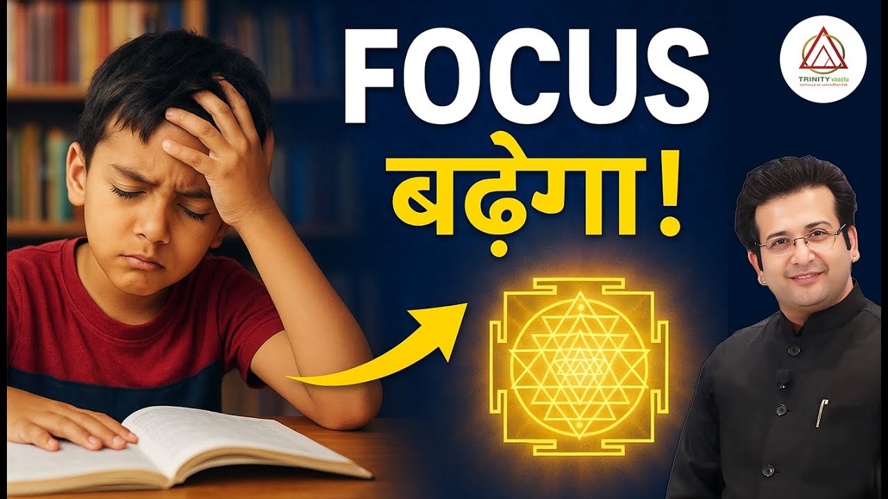 बच्चा पढ़ाई में ध्यान नहीं देता? Vastu + Crystal + Shree Yantra Tips