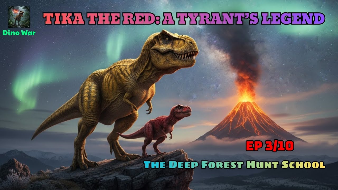 PREHISTORIC WORLD | The Journey Of The Legendary T-Rex Tika || EP03 — The Deep Forest Hunt School