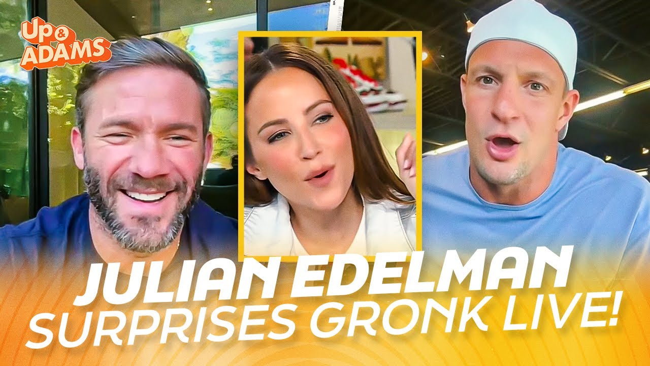 Julian Edelman Surprises Gronk LIVE on Up and Adams Show with Kay Adams