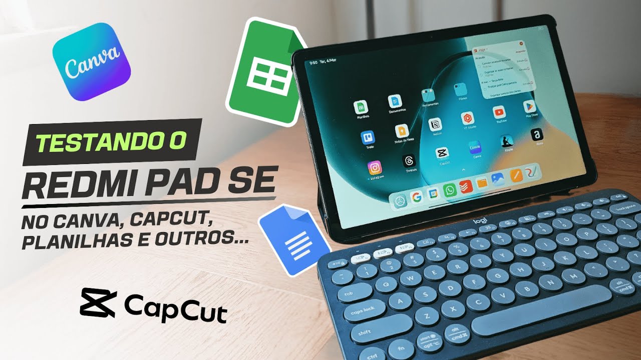 REDMI PAD SE É BOM? Teste REAL em aplicativos de EDIÇÂO e PRODUTIVIDADE!