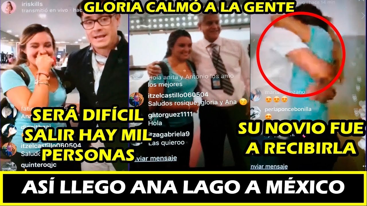 ANA LAGO CAUSA FUROR EN SU LLEGADA AL AEROPUERTO /EXATLÓN MÉXICO