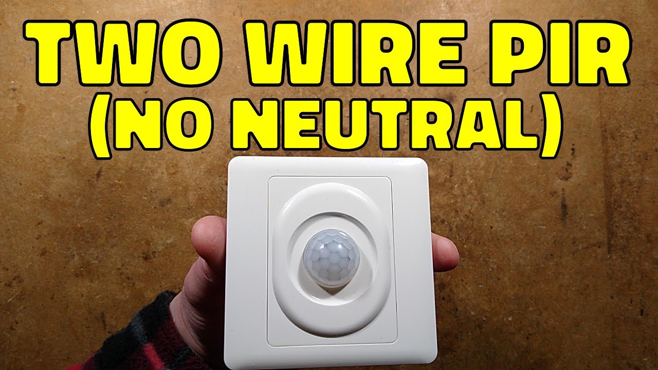 Two wire (no neutral) PIR detector - with schematic