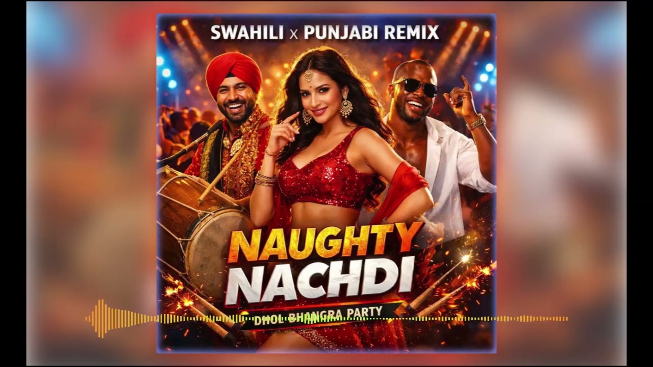🎵 Naughty Nachdi – Swahili + Punjabi Remix | Dhol Bhangra Dance Track