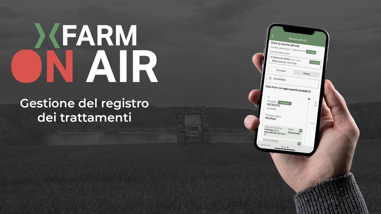xFarm On Air - Gestione del registro dei trattamenti