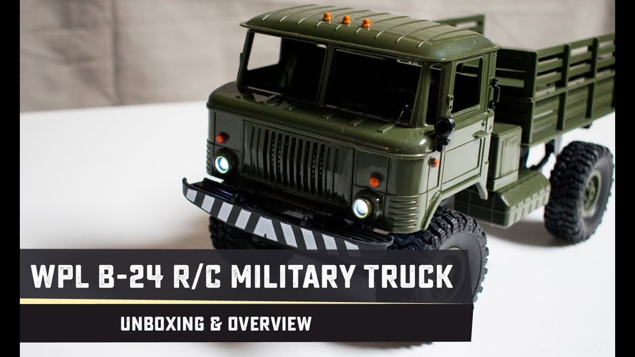 WPL B-24 1/16 RC GAZ-66 Military Truck Unboxing & Overview