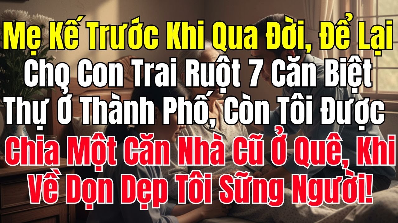 Mẹ Kế Để Lại 7 Biệt Thự Cho Con Ruột, Tôi Chỉ Được Căn Nhà Cũ… Ai Ngờ Sự Thật Choáng Váng!