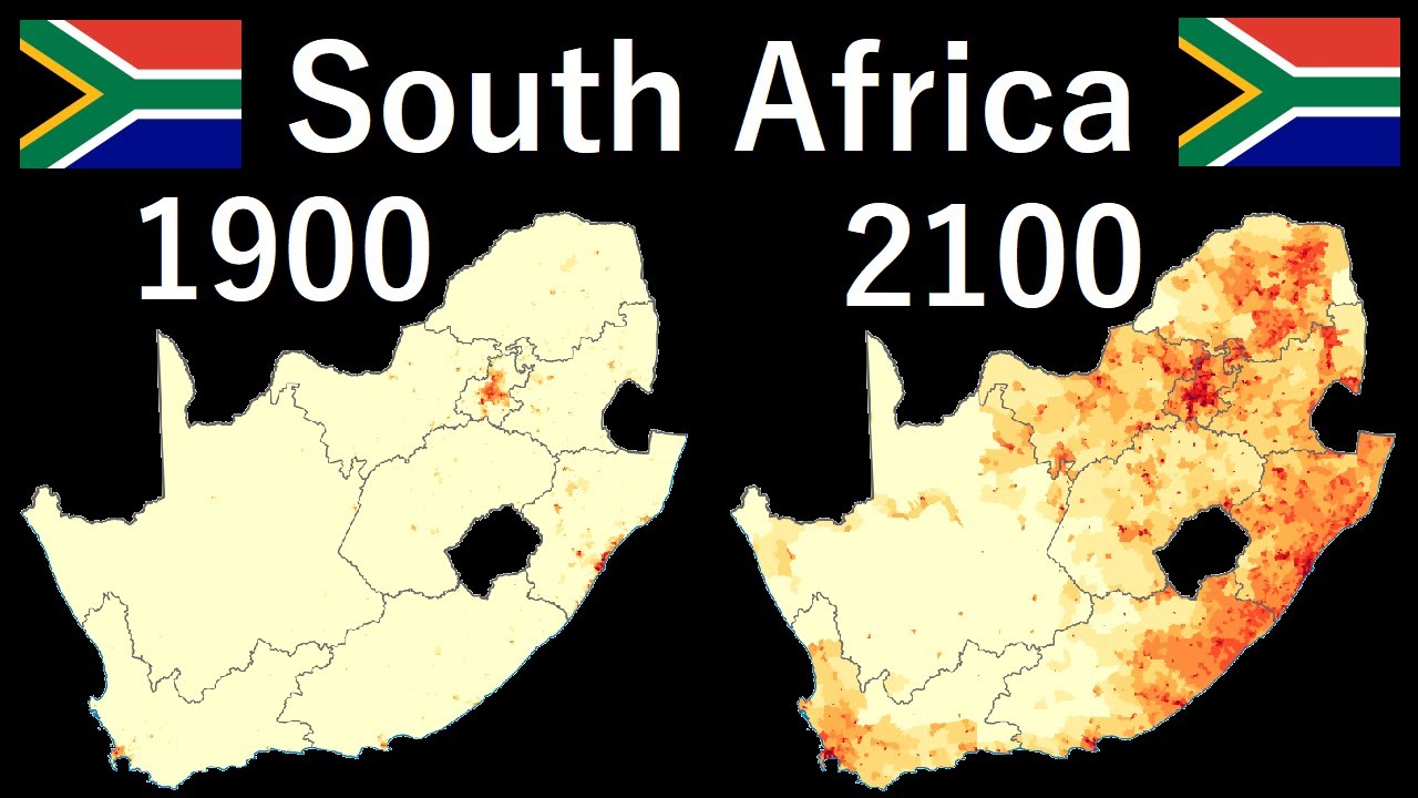 South African Provinces by Population (1900-2100)