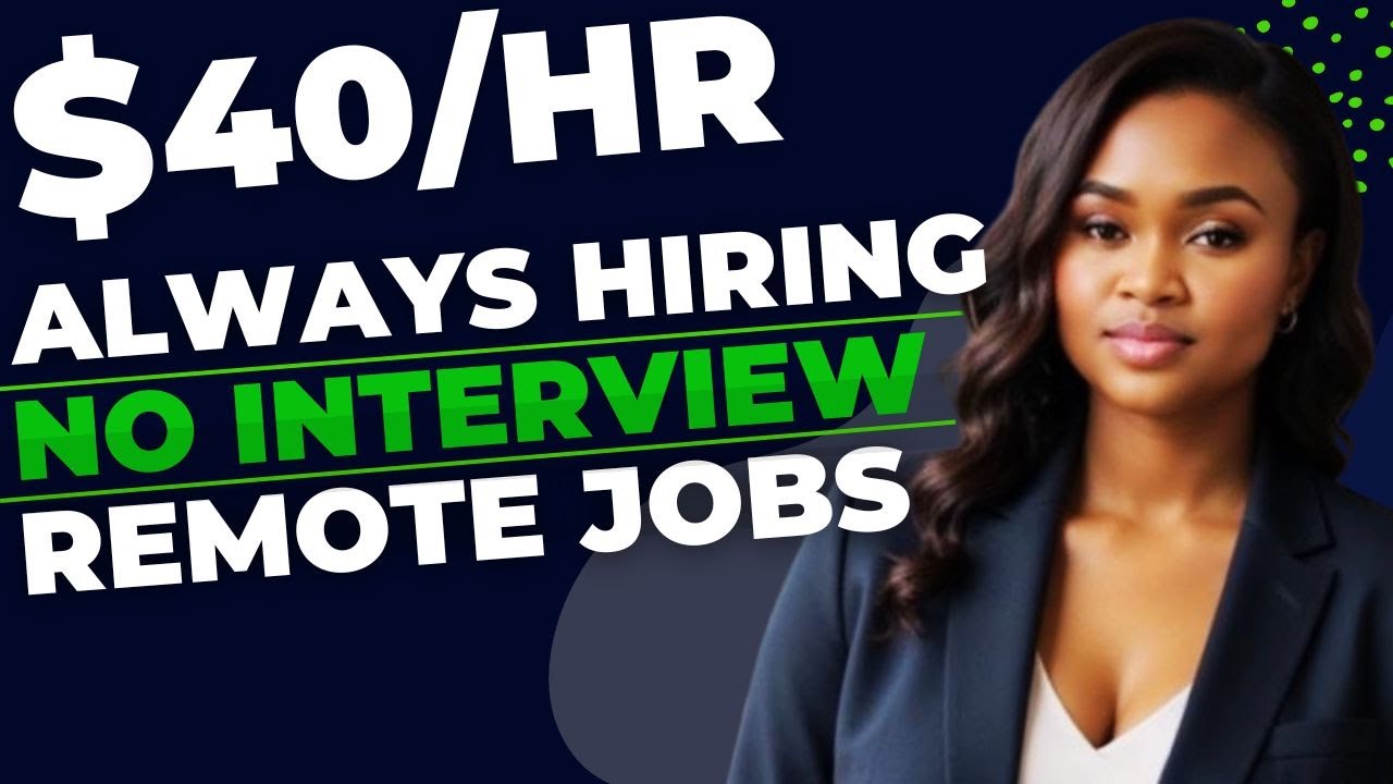Four Remote Jobs NO EXPERIENCE No Interview  That You Can Start Today!