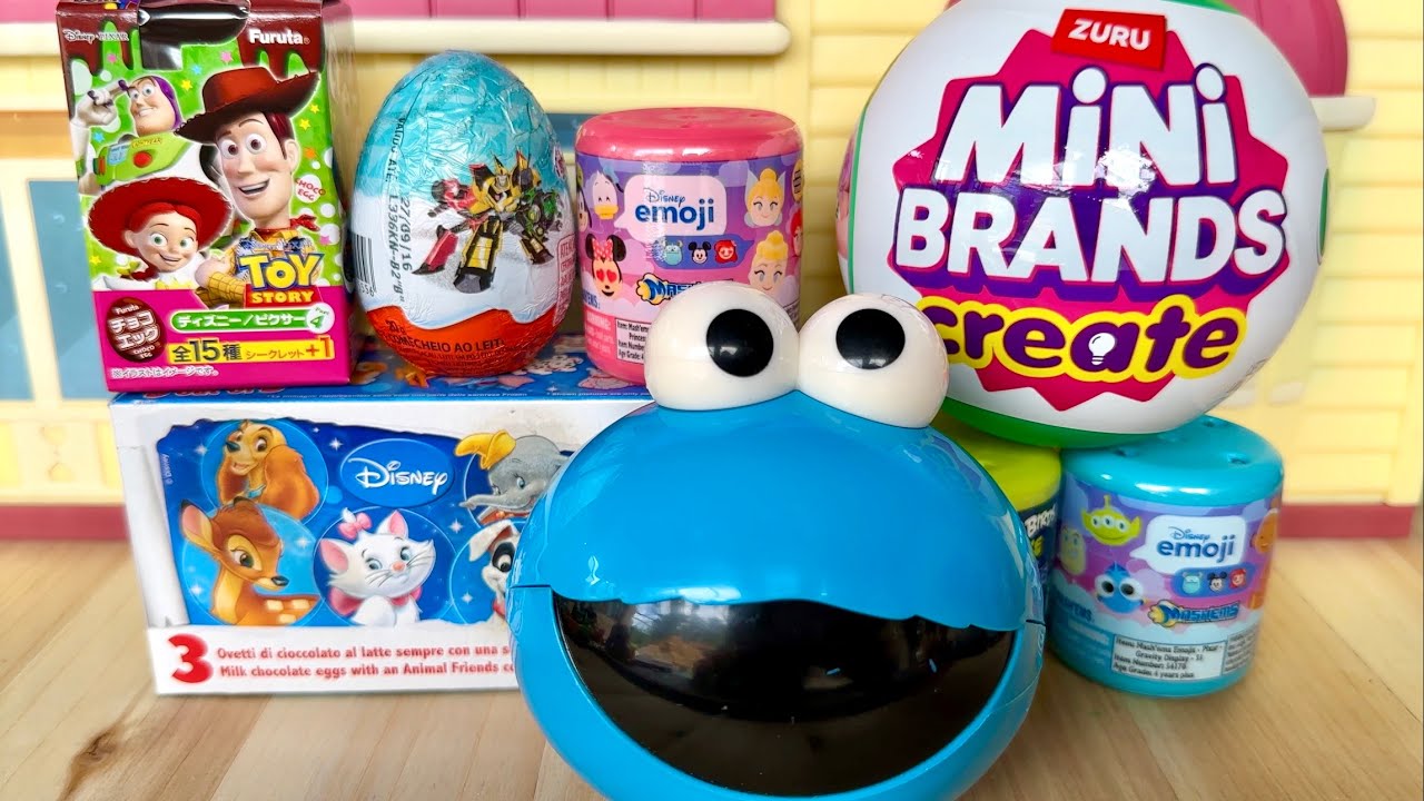 [Toy ASMR] kinder eggs, mini brands, chocolate surprise Satisfying Collection Unboxing