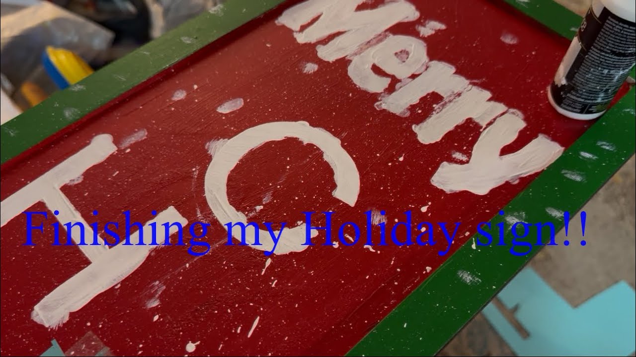 Vlogmas Day#4 - Finishing my outdoor sign!