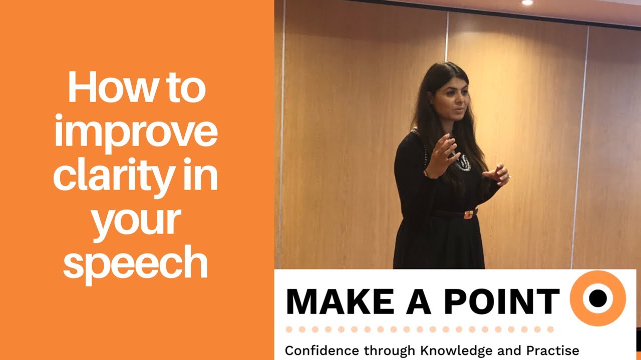 How to improve clarity in your speech |Public Speaking Tip