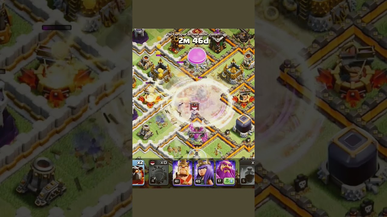 Blizzard Combo Attack Town Hall 11 Base || Clash Of Clans #shorts #coc