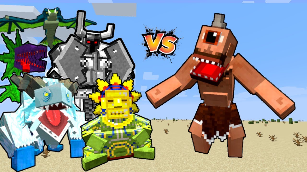 Cyclops Vs Mowzie's Mobs in Minecraft