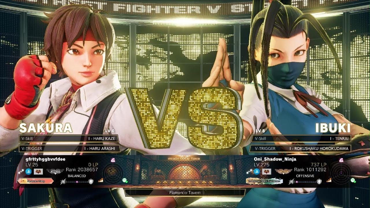 STREET FIGHTER V online match gfrttyhggbvvfdee VS Oni Shadow Ninja