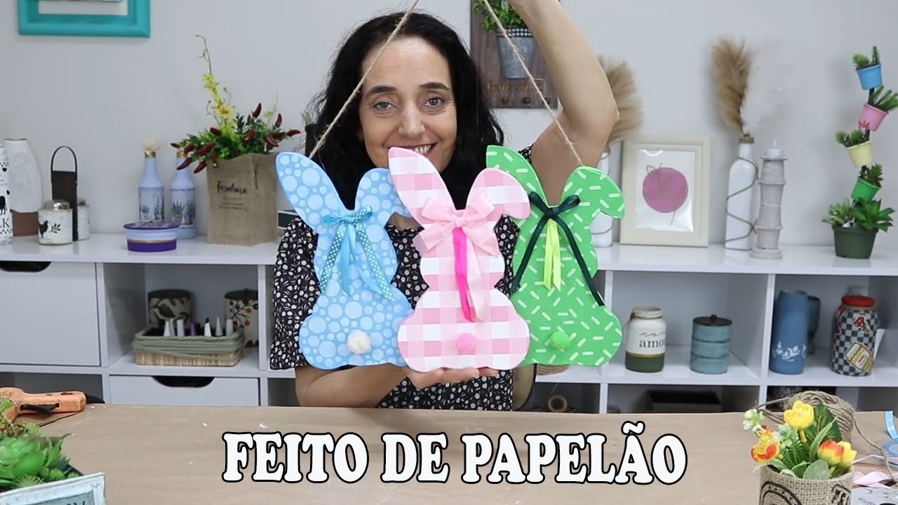 NEM DÁ PARA ACREDITAR, FIZ COM PAPELÃO - IDEIA DE PINTEREST - PÁSCOA