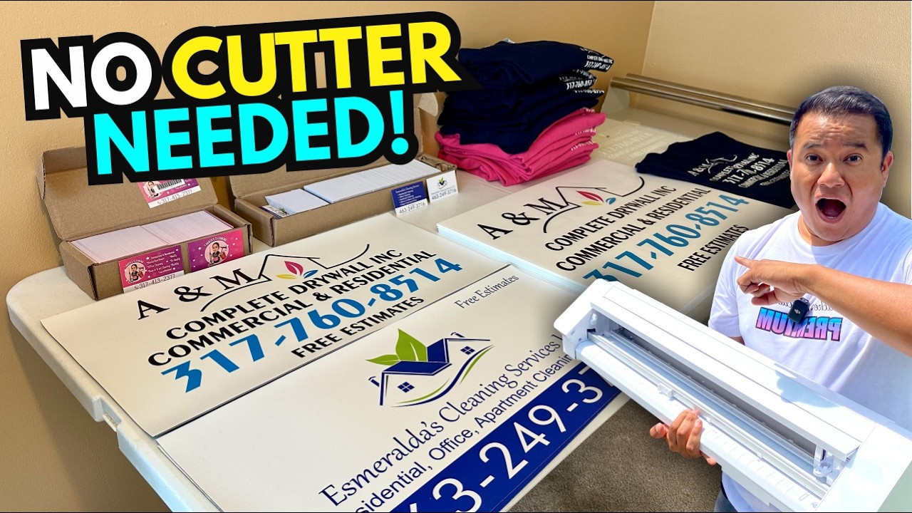 We made these without using a digital printer or a vinyl cutter – that’s how we boost our sales.