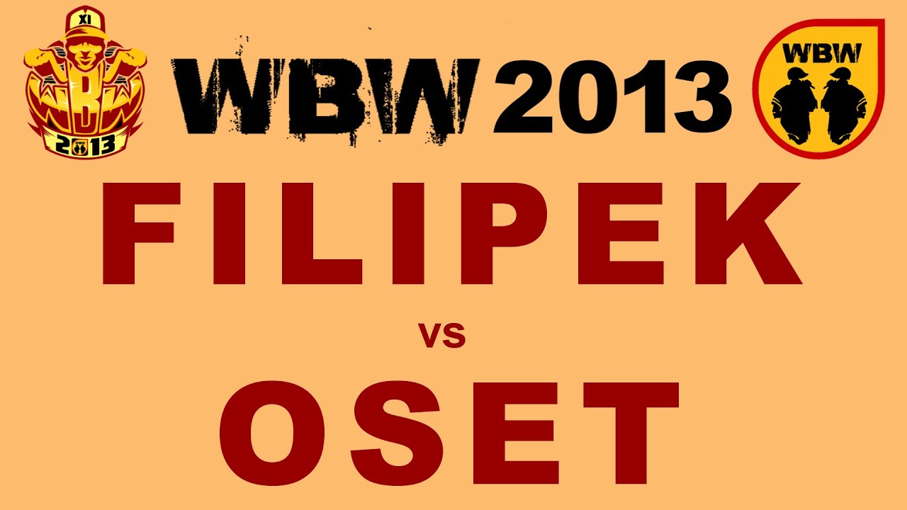 Filipek 🆚 Oset 🎤 WBW 2013 el.4 (freestyle rap battle) Finał