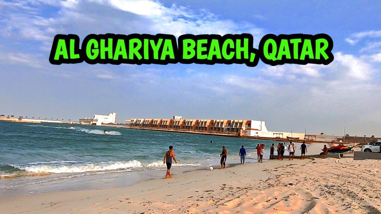 Al Ghariya Beach Qatar. Nice Beach near Ghariya Beach Resort in North of Qatar.
