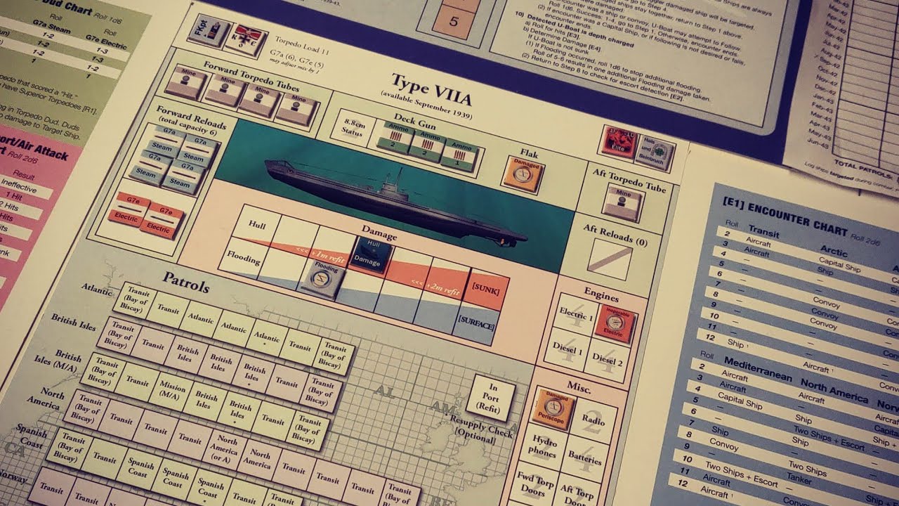 The Hunters: German U-Boats at War, 1939-43 - Playthrough (Type VIIA)