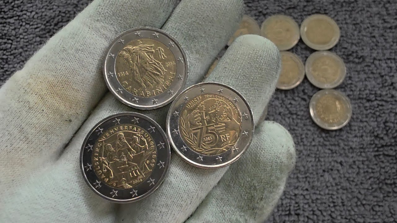 2 euro's coin hunt, 1000€ #24 Rare! Collectable coins.