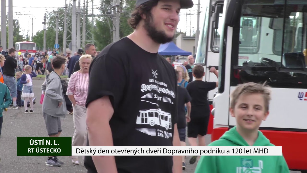 ÚSTÍ NAD LABEM: Dětský den otevřených dveří Dopravního podniku a 120 let MHD
