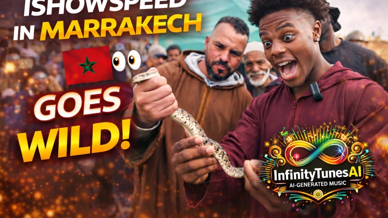 IShowSpeed in Morocco 🇲🇦 Wearing Jellaba | Crazy Moments at Marakech's streets  🔥