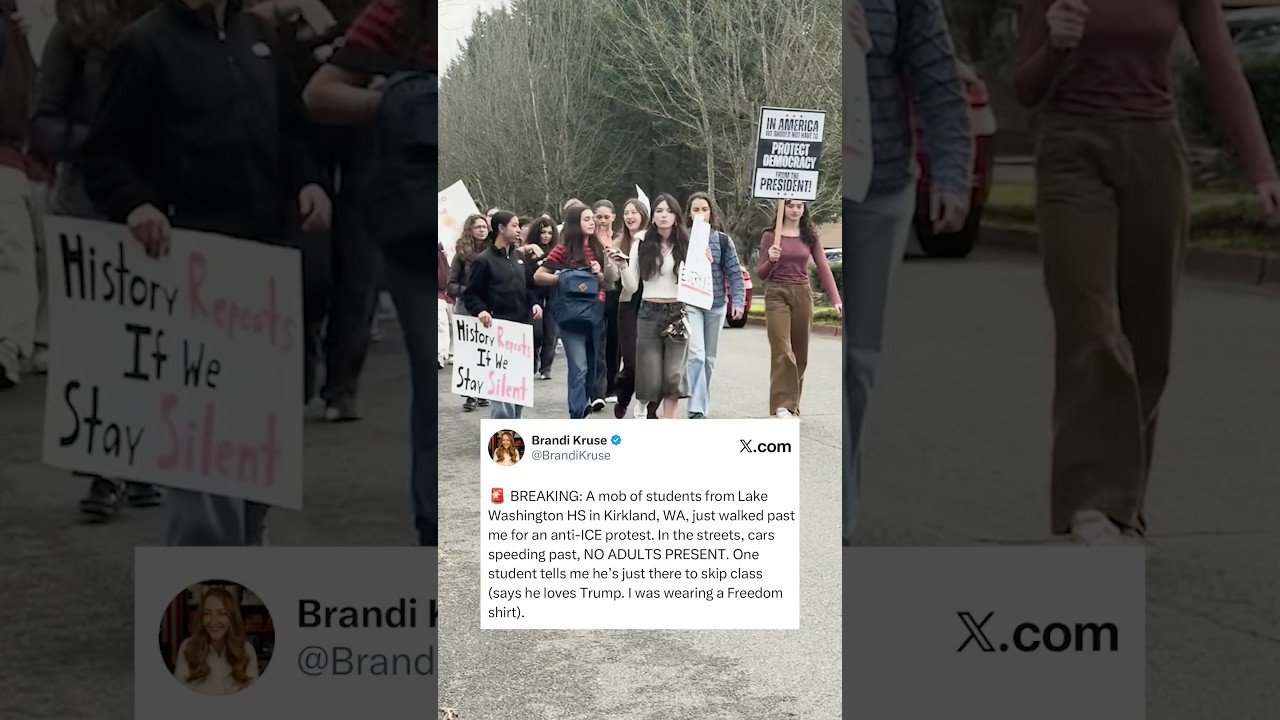 Kids admit they're protesting ICE to skip school