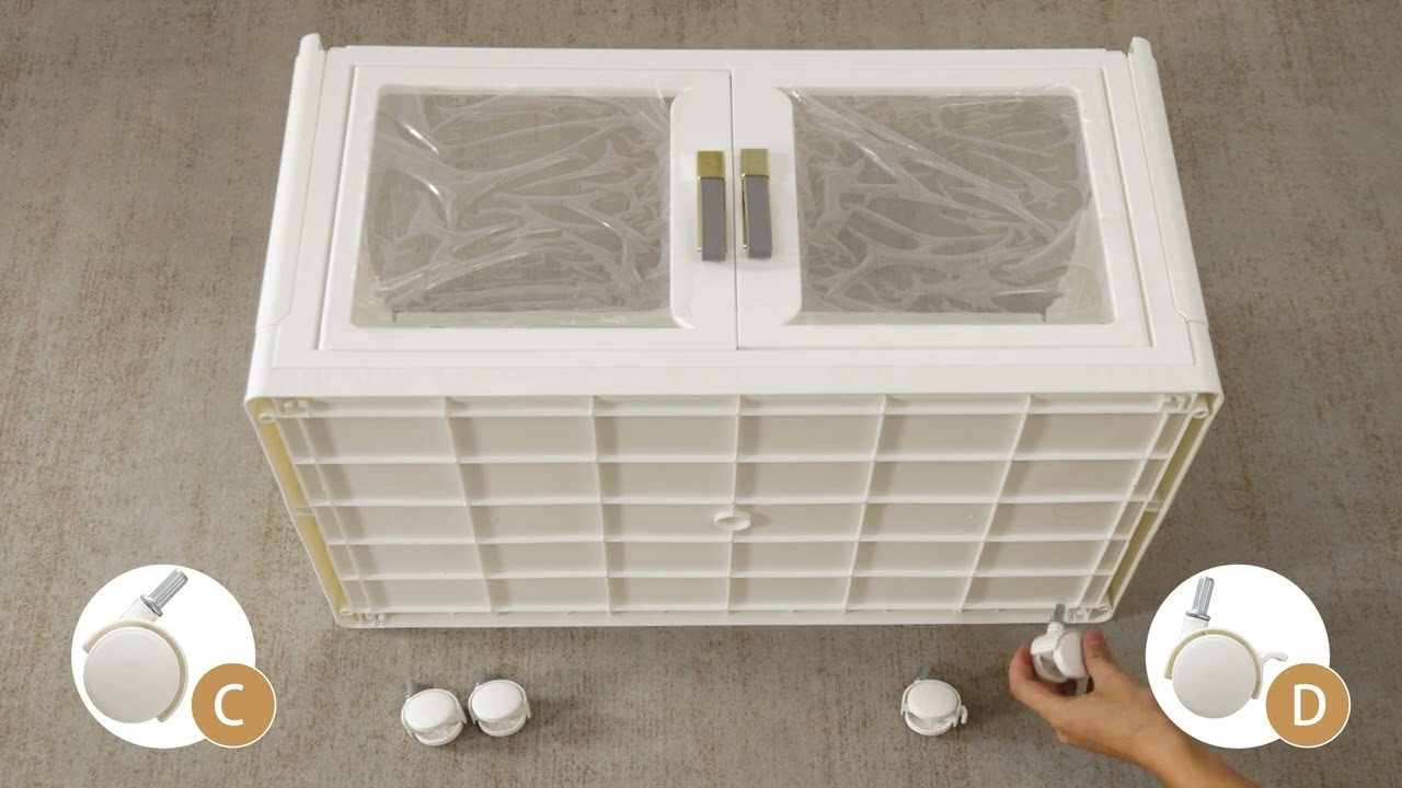 Stackable Storage Bins with Wheels&mdash;&mdash;installation video
