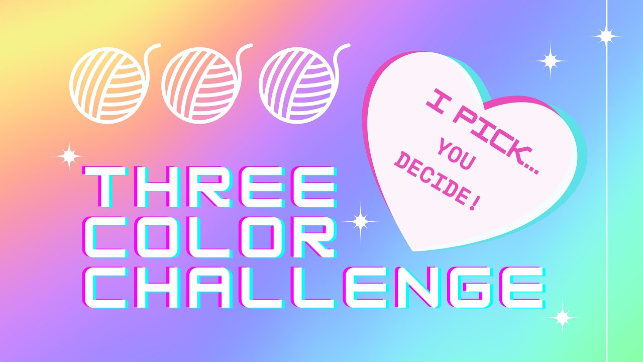 Three Color Yarn Challenge | #happycraftyhomemaker | #marquitamakes | #nocatchyname